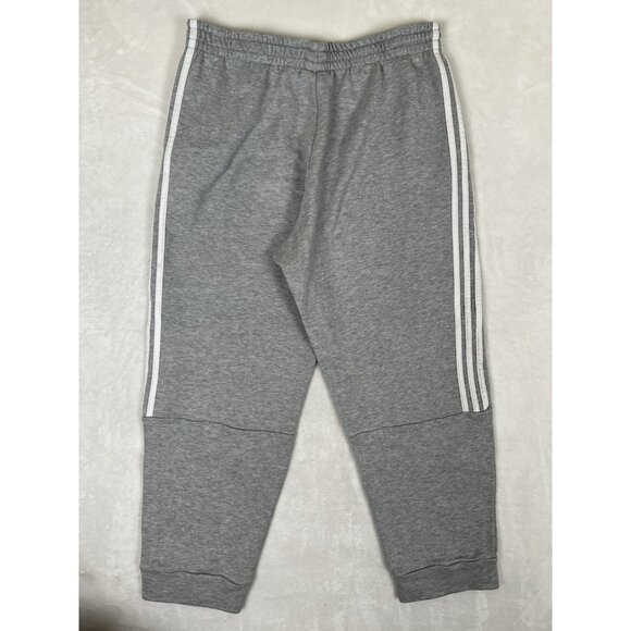 Adidas Fleece Sweat Pants Gray Women’s XL 3 Stripes Climalite Gym - Picture 7 of 9